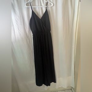 Black and white polka dot jumpsuit